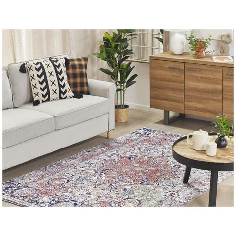 Tappeto Anticato A Pelo Corto Multicolore 140 X 200 Cm Korgan - Foto 1