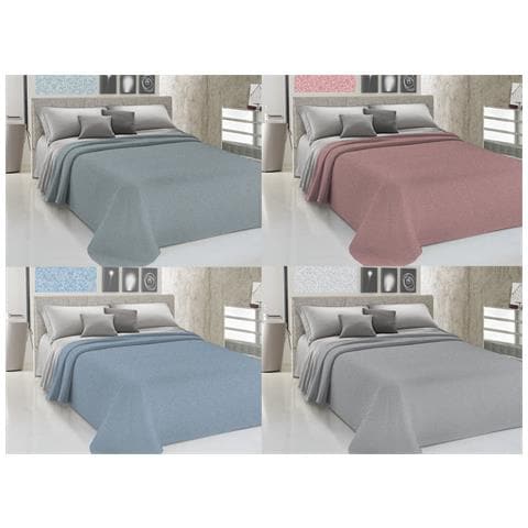 Copriletto Piquet Primavera Estate 100% Cotone Disegno 8026 Singolo Verde - Foto 2