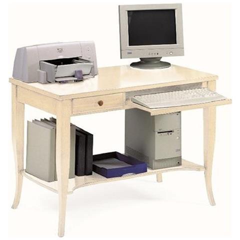 Scrivania P /Computer Legno Avorio Arte Povera 105x60x78 - Foto 1