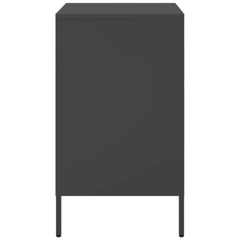 Comodino Nero 36x39x68 cm in Acciaio - Foto 2