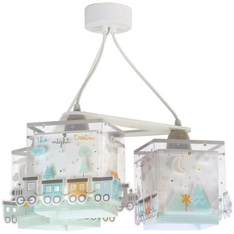 Lampada A Sospensione Per Bambini 3 Luci The Night Train Treno - Foto 2