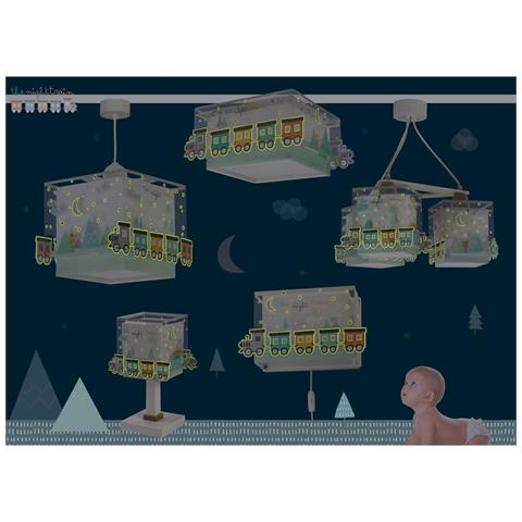 Lampada A Sospensione Per Bambini 3 Luci The Night Train Treno - Foto 6