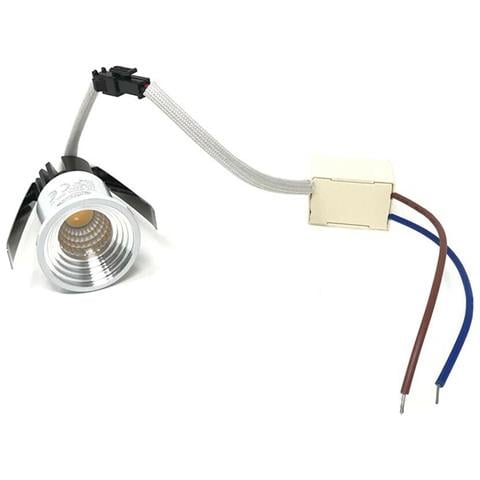 Faretto Led Cob 3 W A Incasso Mini Punto Luce Naturale 4000k Bordo Bianco P29 - Foto 1
