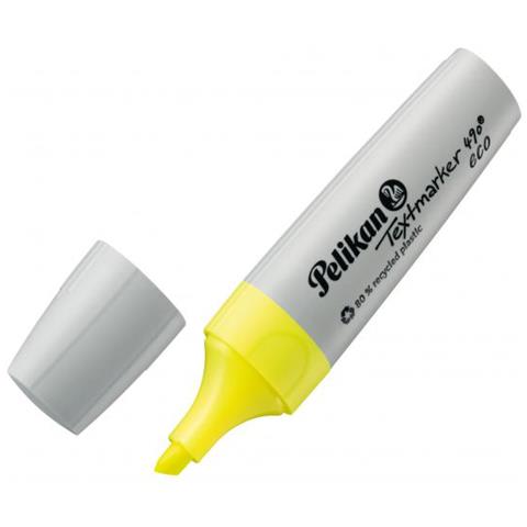 Textmarker 490 Eco Evidenziatore 4 Pz Punta Smussata Verde, Arancione, Rosa, Giallo - Foto 2