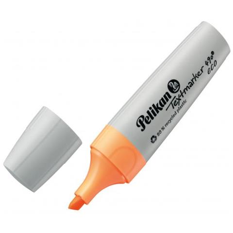 Textmarker 490 Eco Evidenziatore 4 Pz Punta Smussata Verde, Arancione, Rosa, Giallo - Foto 3