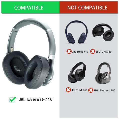 Cuscinetti Auricolari Di Ricambio Per Jbl Everest 710 - Colore Titanio (confezione Da 2) - Foto 1