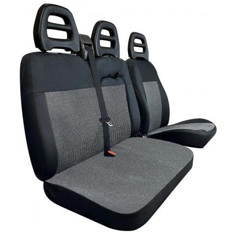 Coprisedili Per Furgoni Tg. Sp25 Tess. Misto Cotone Nero - Foto 1