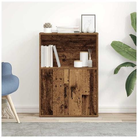 Libreria Legno Vecchio 60x24x85 Cm In Truciolato - Foto 3