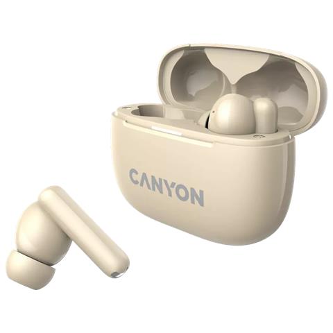CNS-TWS10BG cuffia e auricolare True Wireless Stereo (TWS) In-ear Chiamate /Musica /Sport /Tutti i giorni USB tipo-C Bluetooth Beige - Foto 9