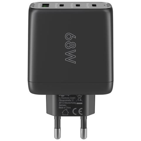 64819 Caricabatterie per dispositivi mobili Cuffie, Computer portatile, Smartphone Nero AC Ricarica rapida Interno - Foto 6