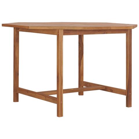 Lusso Casadino -  Tavolo Pranzo Da Giardino Ø110x110x75 Cm Legno Massello Di Teak - Foto 2