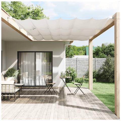 Paravento Verticale Bianco 140x270 Cm Tessuto Oxford - Foto 6