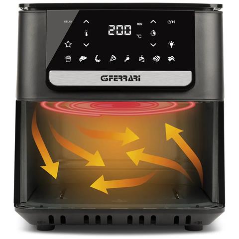 G10207 friggitrice Singolo 6,5 L Indipendente 1700 W Friggitrice ad aria calda Nero, Acciaio inox - Foto 2