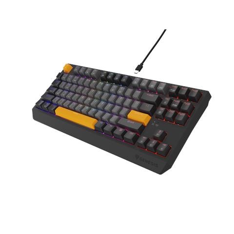 Thor 230 TKL tastiera Gaming USB + RF Wireless + Bluetooth QWERTY Nero, Grigio, Arancione - Foto 19