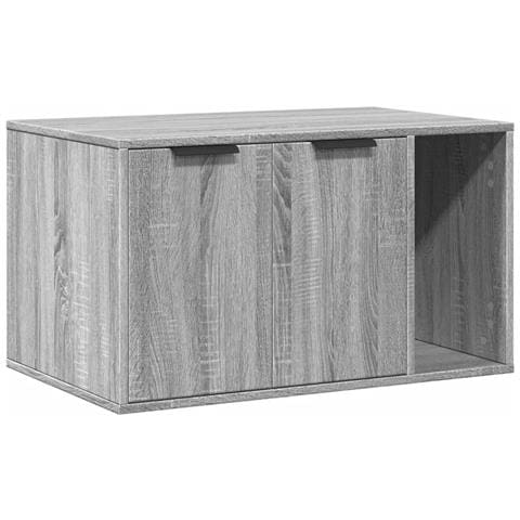 Recinto Lettiera Gatti Grigio Sonoma 80x50x45 cm in Truciolato - Foto 1