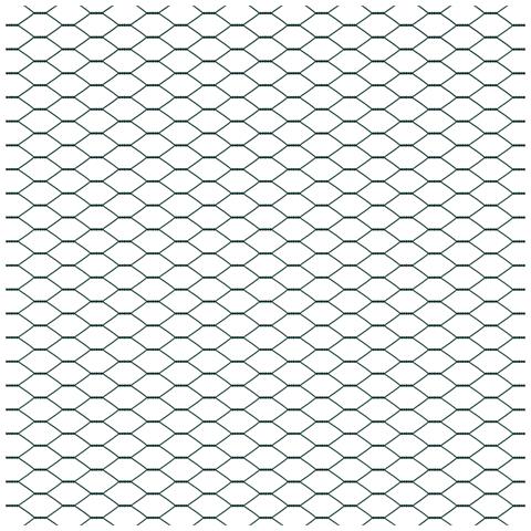 Recinzione Esagonale  Verde 1,6x25 m in Acciaio, Pali per Recinzione  con Piattaforme di Base 13 pcs Ø32mm 88,5cm in Acciaio Galvanizzato - Foto 9