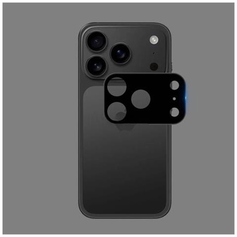 Protezione Obiettivo Fotocamera Nera Compatibile Con Iphone 17 Air (2 Pezzi) - Vetro Temperato - Foto 2