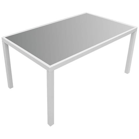 Set Di Mobili Da Giardino Bergamo In Textilene Grigio 6 Posti - Alluminio Bianco - Foto 5