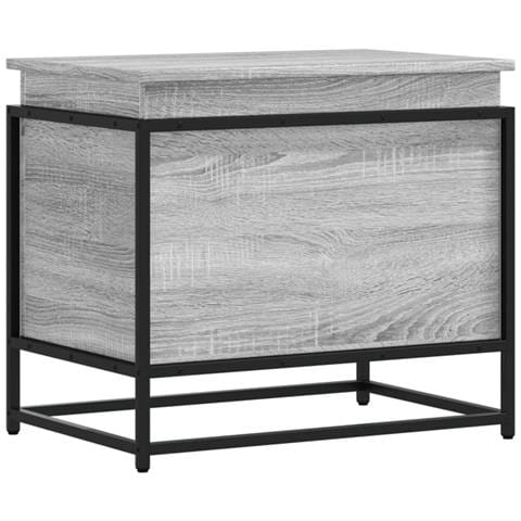 Contenitore con Coperchio Grigio Sonoma 60x40x51,5cm Truciolato - Foto 1