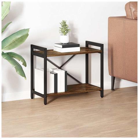 Libreria Rovere fumo 60 x 30 x 48.5 cm Legno multistrato - Foto 2