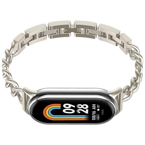 Cinturino A Bracciale In Metallo Compatibile Con Xiaomi Mi Band 8/9/10 - Elegante Cinturino In Acciaio Inossidabile Starlight - Foto 2