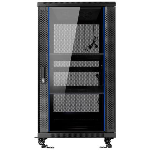 AI6822 22U Portapacchi a pavimento Nero - Foto 12