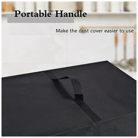 Copertura Antipolvere Nera Per Friggitrice Ad Aria Compatibile Con Ninja Af101 - Impermeabile, Antipolvere E Antigraffio - Foto 2