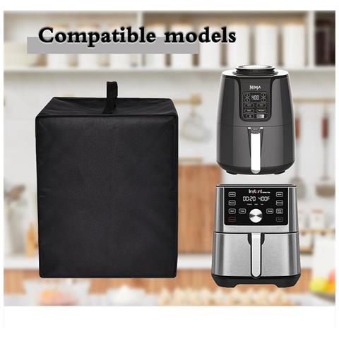 Copertura Antipolvere Nera Per Friggitrice Ad Aria Compatibile Con Ninja Af101 - Impermeabile, Antipolvere E Antigraffio - Foto 7