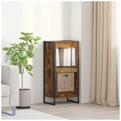 Armadio per Libri Quercia Fumosa 80 x 30 x 155 cm - Foto 2