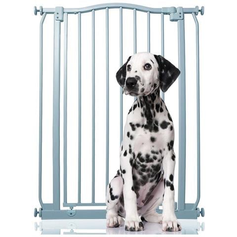Bettacare Cancelletto Per Cani Extra Alto Con Parte Superiore Incurvata, 71cm - 80cm, Grigio Opaco, Extra Alto 100cm In Altezza - Foto 1