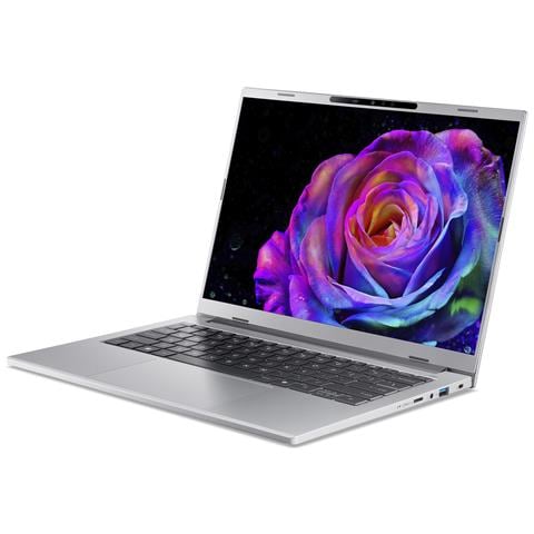 Aspire 14 AI A14-61M-R4US AMD Ryzen AI 5 330 Computer portatile 35,6 cm (14") WUXGA 16 GB LPDDR5x-SDRAM 1 TB SSD Wi-Fi 6E (802.11ax) Windows 11 Home Tedesco Argento - Foto 2