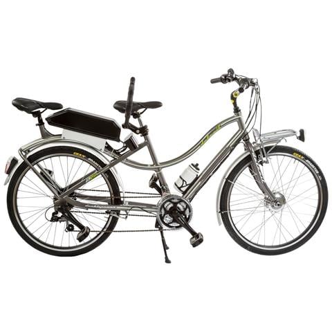 Bici E-bike A Due Posti Misura 26 Cambio 21v E-tandem26 Motore E Batteria Ansmann 250w 36v 11.6ah Bibici In Alluminio - 47 Titanio - Foto 1
