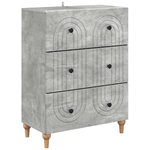 Mobile con Cassetti Grigio Cemento 66 x 34,5 x 90 cm - Foto 1