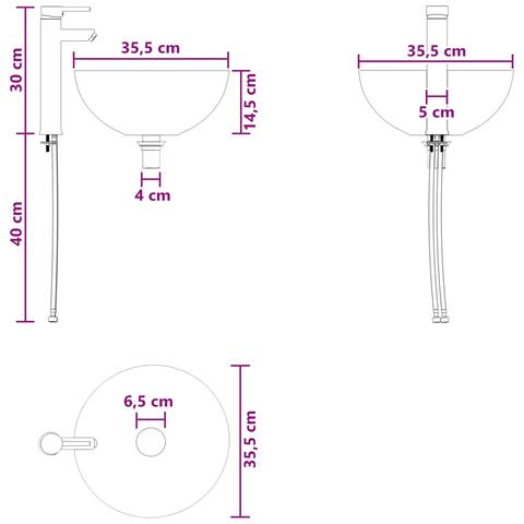 Mobile Lavabo da Parete Rovere Fumo 49,5 x 41 x 64,5 cm - Foto 9