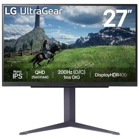Monitor 27" Nano IPS UltraGear 27GS85Q-B Gaming 2560 x 1440 Pixel Quad HD Tempo di Risposta 1 ms Frequenza di Aggiornamento 200 Hz - Foto 1
