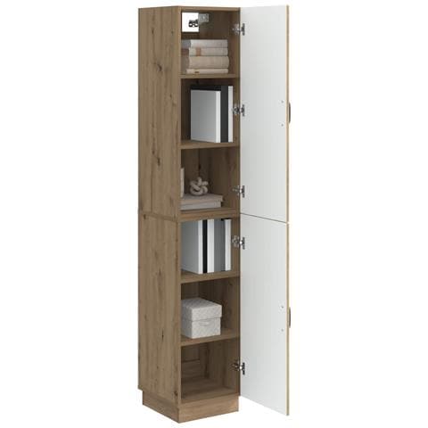 Set di armadi 2 pcs Rovere Artigianale Legno ingegnerizzato - Foto 2