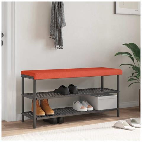 Cuscino per panchina corduroy Rosso Arancio Profondità 35 cm - Foto 2