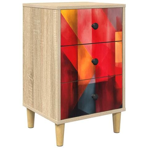 Armadio da Notte HEESCH Rovere Sonoma 36 x 33 x 60 cm - Foto 1
