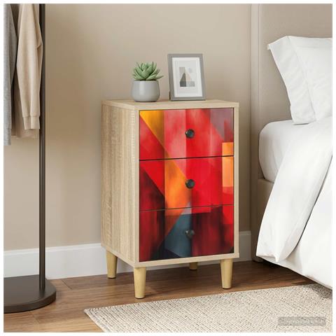 Armadio da Notte HEESCH Rovere Sonoma 36 x 33 x 60 cm - Foto 2