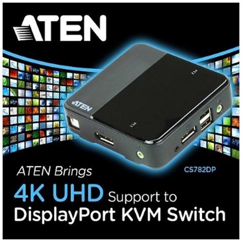 IDATA CS-782DP - Switch KVM DisplayPort USB a 2 porte 4K UHD, CS782DP - Foto 7