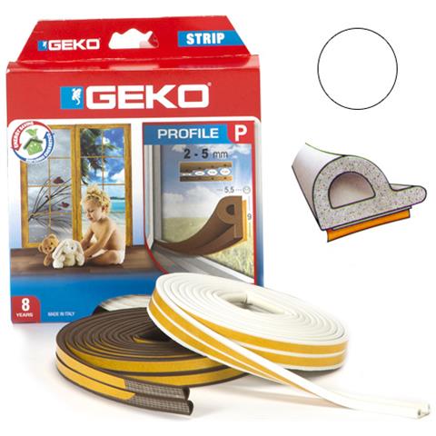 Guarnizione Paraspifferi Parafreddo 6m Adesivo Profilo P Bianco Per Porte E Finestre - Foto 1