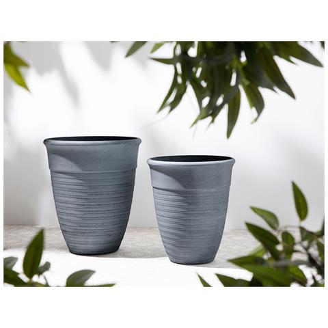 Vaso Di Fiori Grigio 43 Cm Katalima - Foto 22