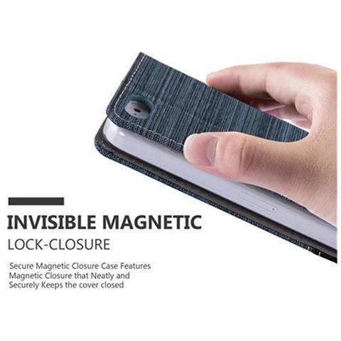 Custodia Compatibile Con Apple Iphone 5c In Blu Scuro Nero - Coperchio Protettiva Con Chiusura Magnetica, Funzione Stand E Tasca Per Le Carte - Foto 8