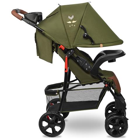 Emma Plus Passeggino Leggero Pieghevole Da 6 Mesi Fino 15 Kg Con Posizione Sdraiata Cinture A 5 Punti Ammortizzatori Con Vassoio Portabibite Borsa Per Genitori - Foto 2