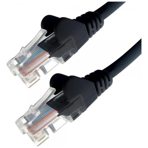 31-0003bk Cavo Di Rete 0,3 M Cat6 U / utp [ utp] Nero (0.3m Black Rj45 Utp Cat6 - Stranded Flush Moulded)  - Foto 1