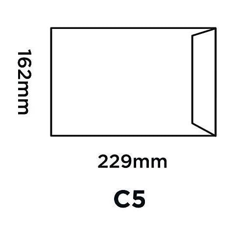 Premio Puro C5 229 X 162 Mm 120 G Recycled Peel Seal Pocket Buste (rp83455) Super White Wove - Confezione Da 50 - Foto 2