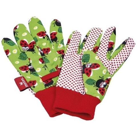 Guanti Da Giardino Krabbelkäfer 4-6 Anni Verde / rosso - Foto 1