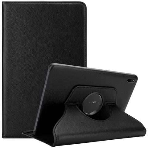 Custodia Per Tablet Compatibile Con Huawei Matepad 11 (10.95 Zoll) In Nero Sambuco - Coperchio Protettivo Senza Auto Wake Up, Con Funzione Stand E Chiusura A Fascia Elastica - Foto 1