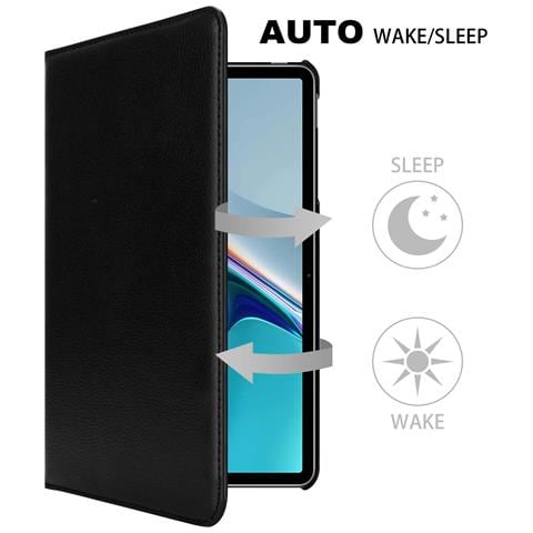 Custodia Per Tablet Compatibile Con Huawei Matepad 11 (10.95 Zoll) In Nero Sambuco - Coperchio Protettivo Senza Auto Wake Up, Con Funzione Stand E Chiusura A Fascia Elastica - Foto 2