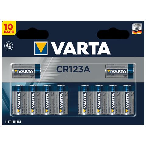 Cr 123a Sp - Lithium Batterie, Cr123a, 1430 Mah, 10er-pack (6205301461) - Foto 1